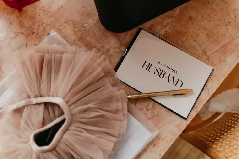 Editorial wedding portrait